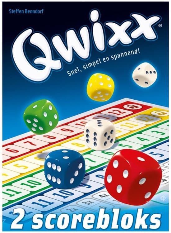 White Goblin Games - Qwixx Bloks (extra scorebloks) - Dobbelspel - 2 tot 5 spelers - Voor de hele familie - uitbreiding - Extra scoreblokken met nieuwe uitdagingen