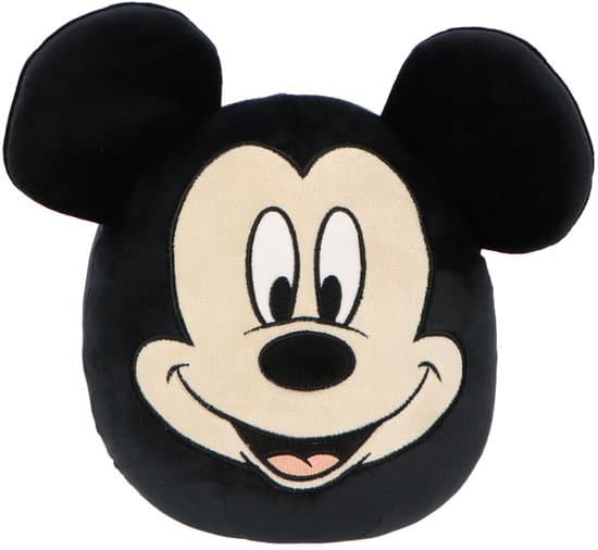 Mickey Mouse Squishy 32 cm - Knuffel - Zachte stof - Zwart